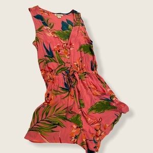 Billabong Pink Floral Jumpsuit